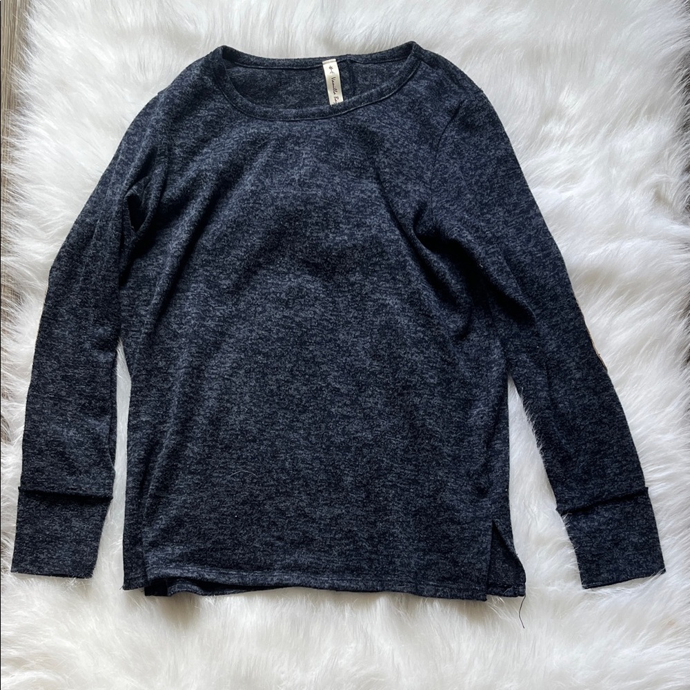 Vanilla Bay Charcoal Gray Blouse
